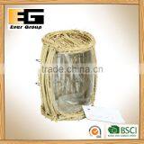 Square Handmade Nature Rattan Flower Pots for Planting thumbnail-4