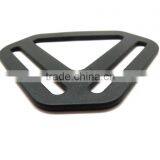 2" Black Suspender Back Crosser, Triangle Plastic Adjustable Slider For Backpack, Plastic Adjuster Buckle for Backpack thumbnail-5