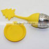 Food Grade Silicone Loose Leaf Tea Infuser,silicone Tea Filter,silicone Tea Strainer With Stainless Steel Ball thumbnail-6