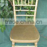Beech Wood Gold Camelot Chair(UK Style Chiavari Chair(tiffany Chair) With Cushion thumbnail-1