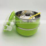 Round Shape Stainless Steel Takeaway Food Container With Handle thumbnail-3