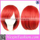 Girl 32 CM Length Red Short Wig Cap thumbnail-3