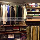 Metal Black Powder Coated Clothingshop Display Rack Wall Mounted