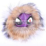 CX-R-48K Cute Accessories Fashion Genuine Fox Raccoon Fur Key Chains thumbnail-6