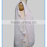 White Chiffon Embroidery Design Casual Blouse For Fat Woman Clothing thumbnail-4