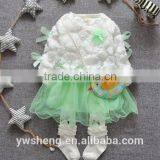 Top Quality Baby Girls Dress Cheap Long Sleeve Children Princess Lace Top Dress thumbnail-4