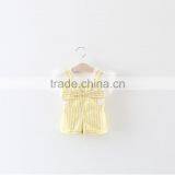 Korean Style Baby Soft Cotton Shirt Matching Suspender Short Pants Little Girl Children's Clothing thumbnail-5