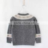 Girls Snowflake Pattern Knitted Christmas Sweater thumbnail-3