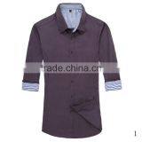 2015 New Double Collar Button Down Dress Shirts Groom Shirt Stripe Long-sleeved Shirt Manufacturer Bangladesh thumbnail-1