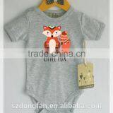 Wholesale Childrens Clothing Newborn Baby 100 % Cotton Fancy Fox Romper thumbnail-1