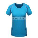 Hot Sale Plain Women/ladies Blank 100%polyester Sport Dry Fit Summer T-shirts thumbnail-3