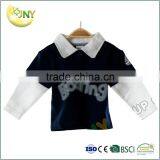 Summer and Autumn Fancy Black and White Polo Kids t Shirt thumbnail-1