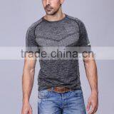 Sportswear Fitness Latest Design Mens Mesh t Shirts Seamless Gym Shirt thumbnail-1