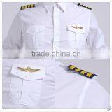 Hostess Sex ODM Airline Pilot Uniform Shirt Pilot Latest Aviator Shirts thumbnail-1