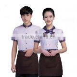 Wholesale Elegant Cheap Own Brand Embroidery Logo Breathable Hotel Reception Uniform thumbnail-4