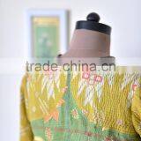 Beautiful Kantha Kediyu Style Jacket in Vintage Colors ~ Medium thumbnail-5