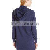 Ladies Pullover Pattern Long Hoody Fleece thumbnail-2