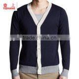 High Quality Winter Knitted V-neck Sweater Men thumbnail-1