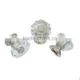Wholesale Silver Tone Clear Faceted Plastic Jewelry Wooden Box Pull Handle Knobs thumbnail-3