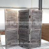 American Vintage 3-Panel Wooden Screen thumbnail-1