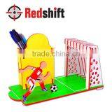 Natural Wood Kit Color Your Wooden Soccer Pen Holder thumbnail-1