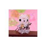 Mini 3d Beaded Lucky Bear 4mm Bicone Crystal Beads Animal Charm thumbnail-2