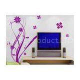 Purple Antique Computer Designed Flower Wall Sticker F110 thumbnail-1