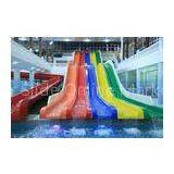 Awesome Commercial Indoor Water Park Fiberglass Water Slides for Men / Kids