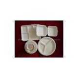 disposable paper pulp mould food container biodegradable compostable eco-friendly recycled food packaging