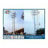 Hot Dip Galvanized Tubular Electrical Power Pole Multi Circuit