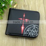High quality cartoon style fate stay night Anime cheap Purse PU leather wallets