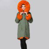 Fashion Soft Fur Lined Good Quality Winter Fox Fur Parka thumbnail-3