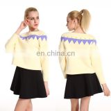 PowerSweet 2014 New Design Long Sleeve Printed Autumn Fashion Blouse In Neoprene Fabric