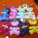 Handmade Leather Keychain Car Animal Key Chain Women Bag Charm Pendant Bag Accessories thumbnail-2