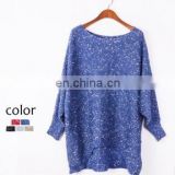 2013 Hot Sale Women Autumn Fashion O Neck Solid Knitwear Pullover Sweater Cheap Wholesale thumbnail-1