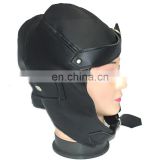 aviator cap leather black faux aviator helmet