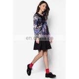 Layered Digital Print Ladies Top Fashion Design Long Sleeve Women Shirts and Tops thumbnail-2