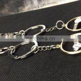 2017 Factory Price OEM Custom Design Double Plating Gold Silver METAL KEY RING Keychain thumbnail-3