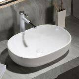 ​Oval design ceramic top mounted sanitary ware wash sink basinn