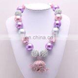 Halloween Kid Chunky Necklace With Pumpkin Carriage Girl Candy Bubble Beads Necklace thumbnail-3