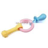 Cute Shape and Color Small Dog Play Toy ,bone,nipple and Ring Combination Puppy Chew and Play Toy thumbnail-4