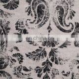 Stock Lot 100% Linen Paisley Print Jersey Fabric thumbnail-1