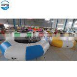Round Shape Inflatable Water Jumping Trampoline, Inflatable Water Floating Bed for Family thumbnail-1