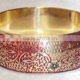 2015 Designer Metal Bangle With Colorful Leaf and Flowers 13469 thumbnail-6