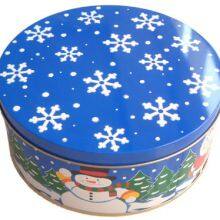 Christmas round tin