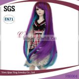 Wholesale mixed color long straight beauty 1/3 bjd Doll Wigs