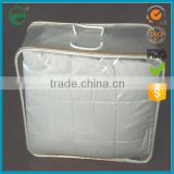 clear plastic pvc quilt/pillow zipper packing bag with handle