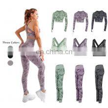 Women Custom Printed Gym Fitness Compression Workout Sport Seamless Tights Leggings Yoga Pants Yoga Clothes