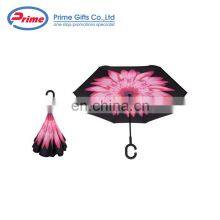 Automatic Double Layer Fabric Reverse Rain Umbrella for Car thumbnail-3