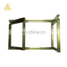 ZHONGLIAN Champagne Brushed Libya Kitchen Cabinet Aluminium Profile thumbnail-1